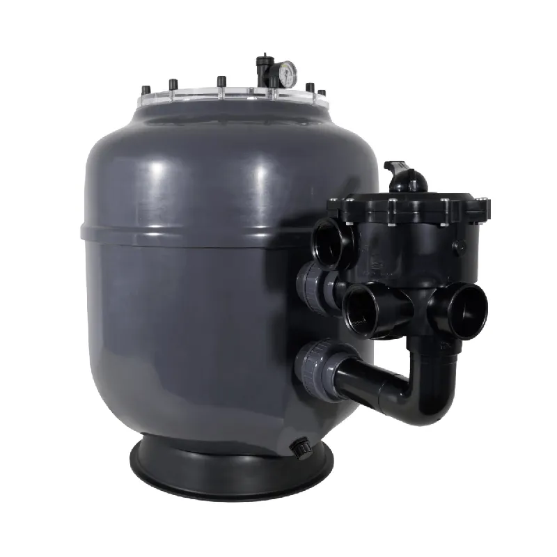 Peraqua Polyester-Filter Bregenz 3 Pro Side Mount mit 6-Wege-Ventil und transparentem Deckel d500 - 1 ½ Zoll Preisreduziert