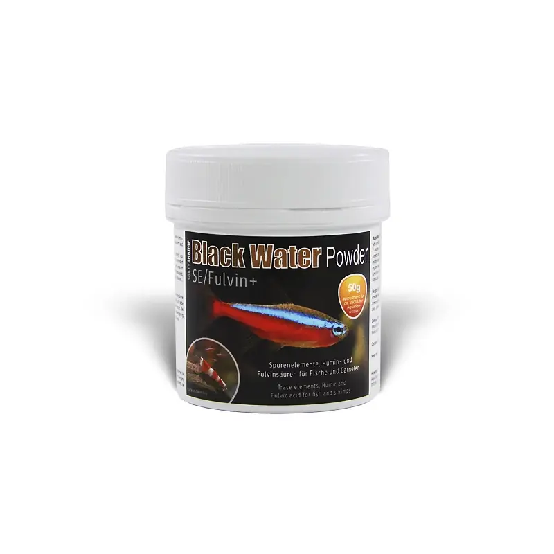 Sichere Zahlung SaltyShrimp Black Water Powder SE/Fulvin+ 65g