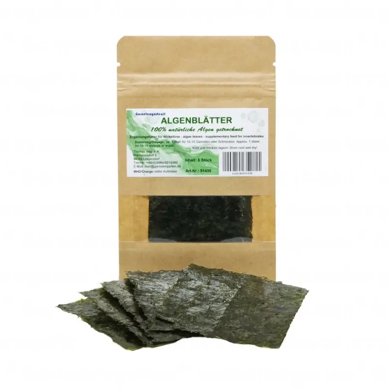 Jetzt Bestellen Garnelengarten® Algenblätter 6 Stück