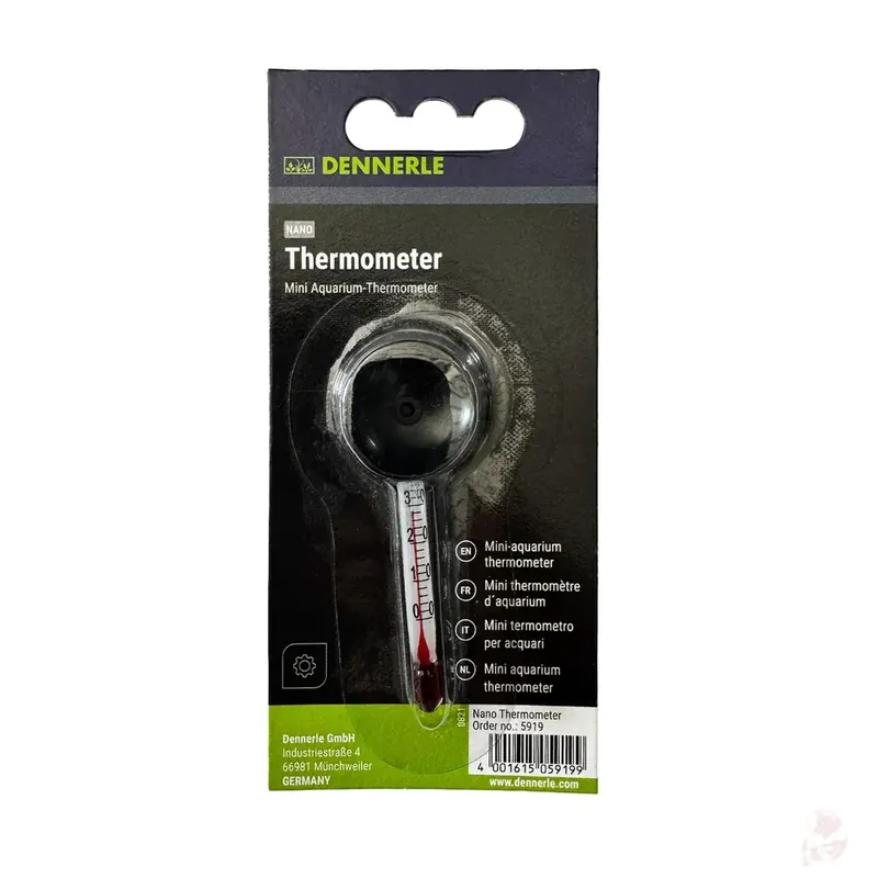 Dennerle Nano Thermometer | Kompakt & Präzise für Mini-Aquarien Meistverkauft