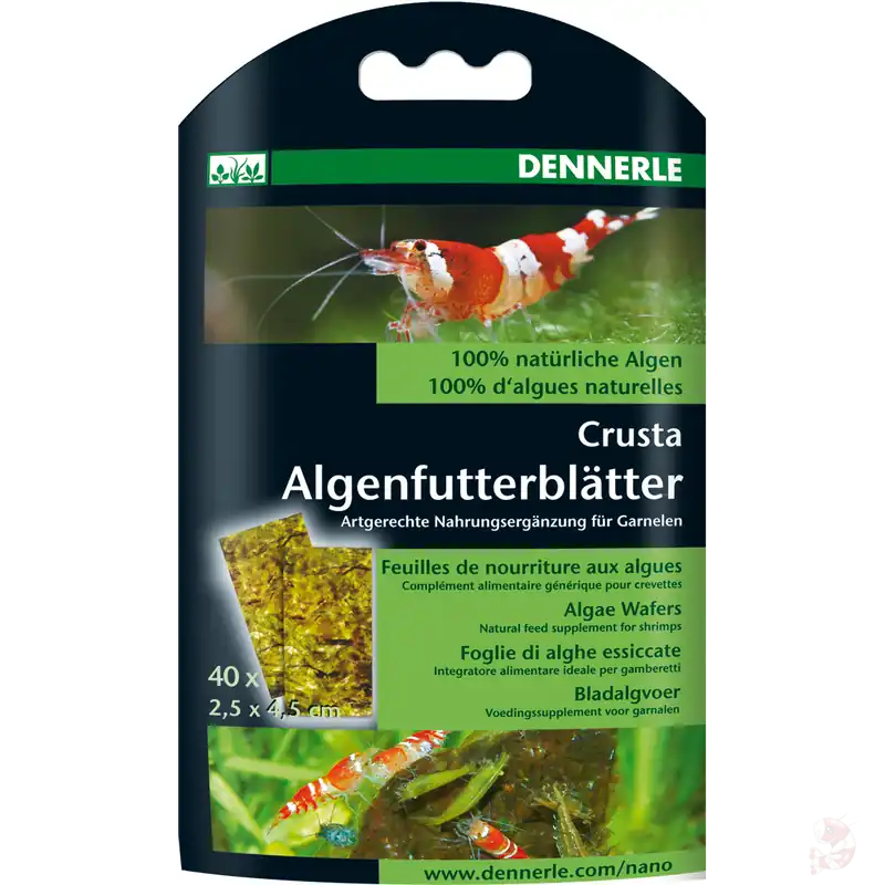 Letzte Chance Dennerle Crusta Algenfutterblätter, 40 Stk.