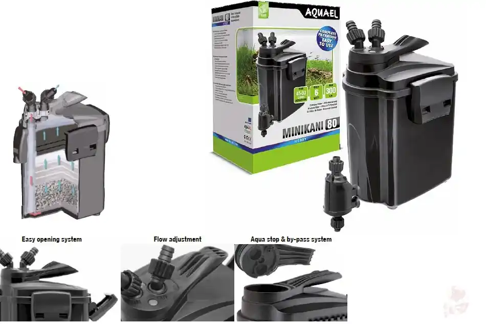 Neu Aquael Außenfilter MINIKANI 80