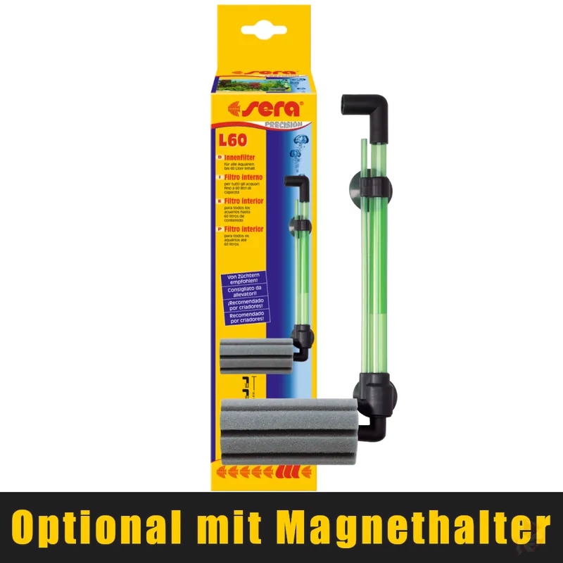 sera Innenfilter L60 - optional mit Magnethalterung Ohne Magnethalterung Zertifiziert