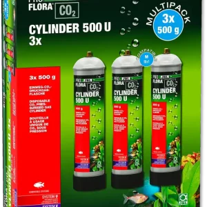 JBL Proflora CO2 Cylinder 500 U | 3er Vorteilspack Einwegflaschen Neue Kollektion