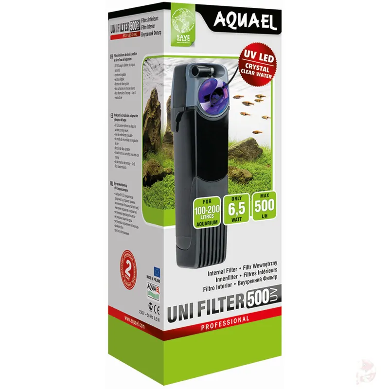 Aquael Unifilter UV 500 | Innenfilter mit UVC für 100-200L Aquarien 500 Sofort Bestellen