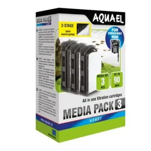 Neu Aquael Versamax Mini Ersatzfilter Standard Modul, 3 Stück