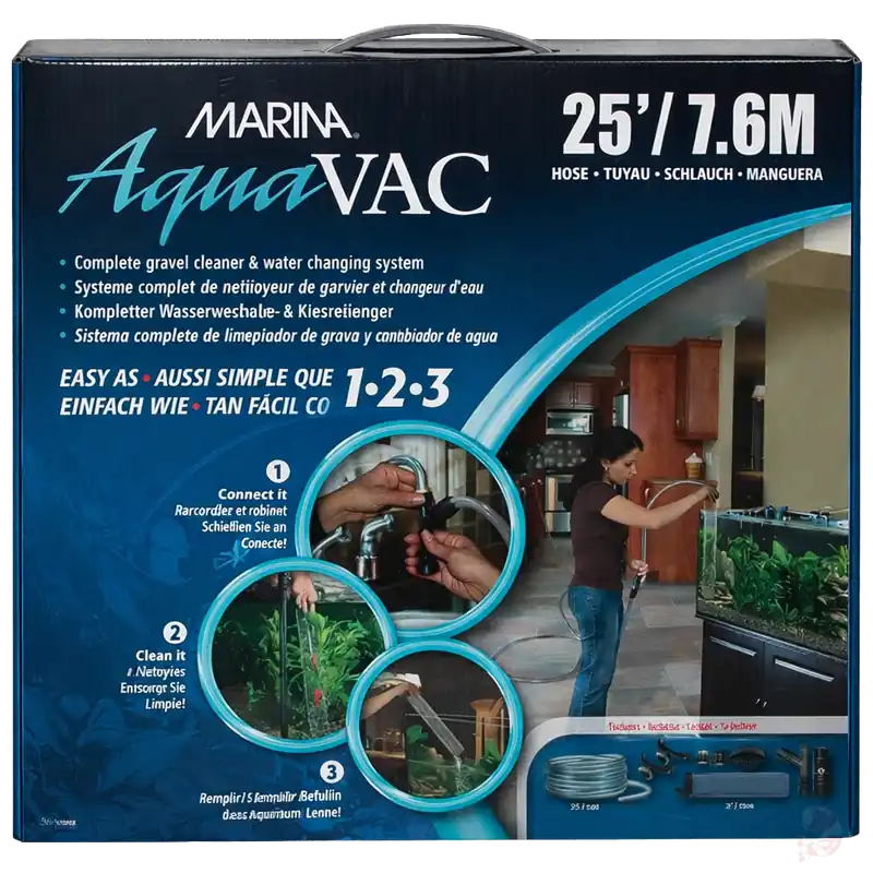 Marina Aqua Vac Wasserwechsler (7,5m) | Kein Eimerschleppen mehr Zertifiziert