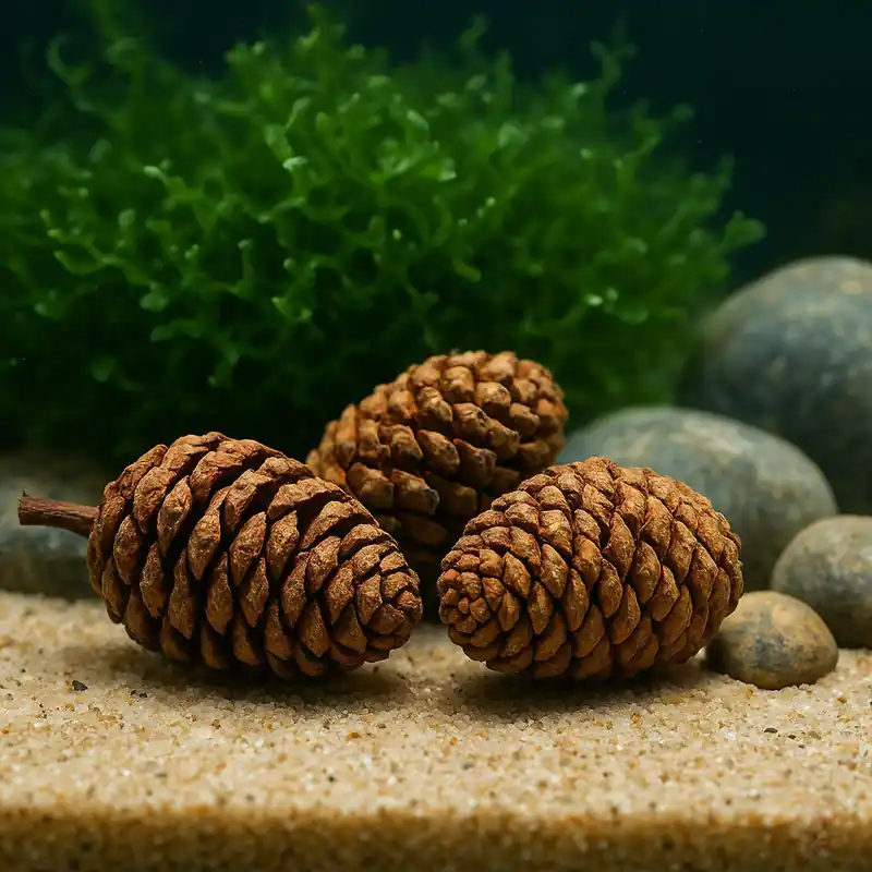 Erlenzapfen | Natürliche Wasserpflege & Deko für Aquarien ohne Stiele. 25g Bestpreis