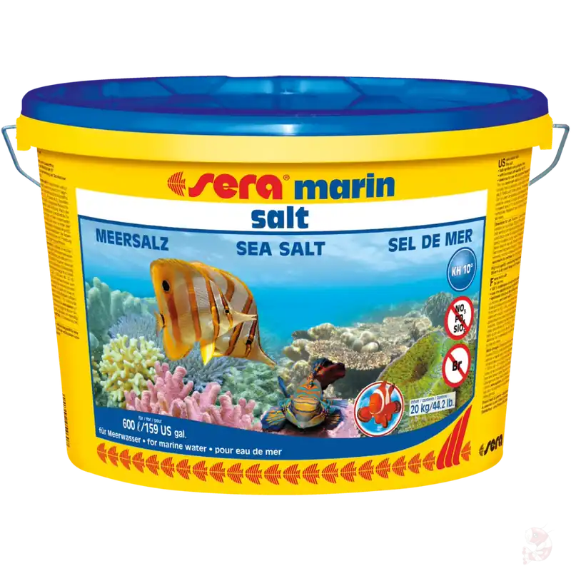 sera marin salt (20 kg) | Meersalz für ca. 600 Liter 1300g Schneller Versand