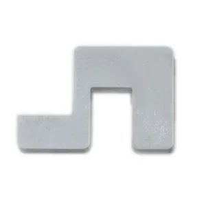 Neu U-Line Abdeckscheibe Halter für Wandstärke 6 mm, Deckelstärke 4 mm, weiß, 4 Stk.