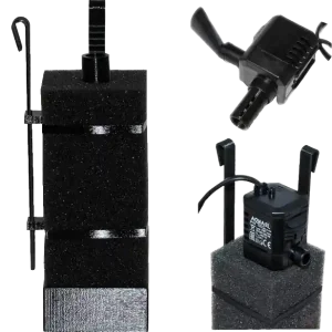 GT HMF Filter - GTSe - mit Haltestangen (GTSe30) - Komplettset mit Pumpe Aquariumhöhe 20 cm Nur Für Kurze Zeit