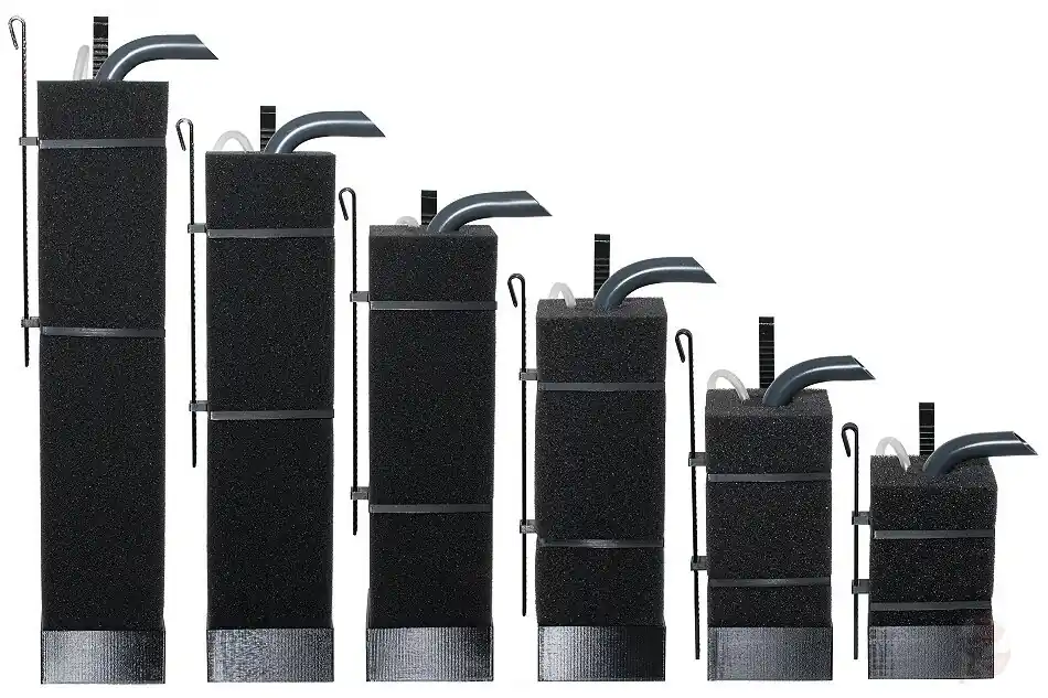GT HMF Filter - GTM (Luftheber) - mit Haltestangen ca. 20 cm Neue Kollektion