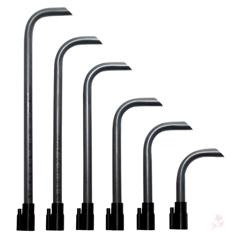 Sale Luftheber GTS gebogen 12 mm | variable Längen für HMF & Schwammfilter GTS20