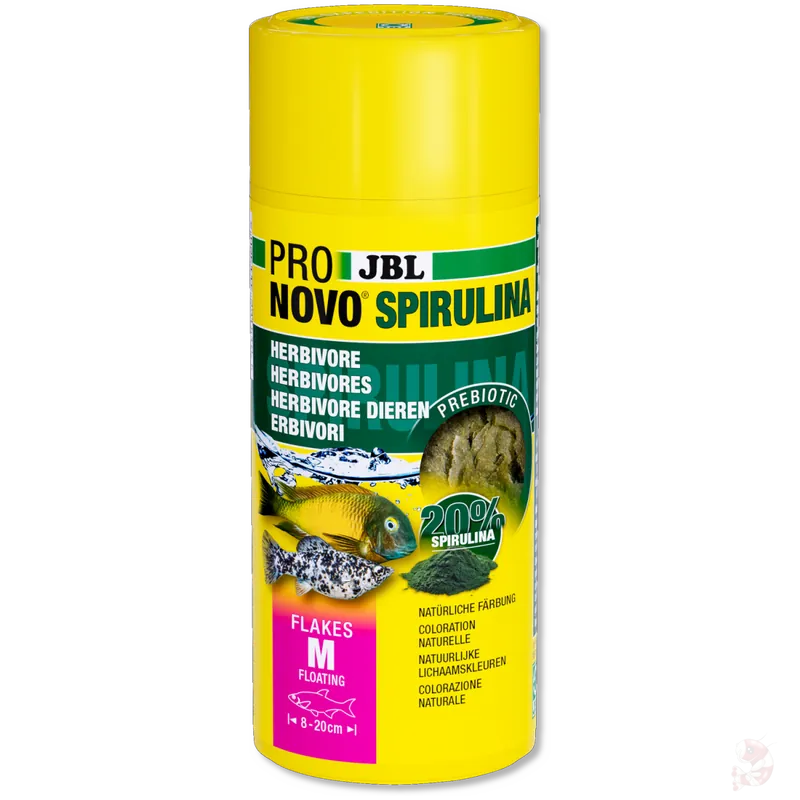 Billig JBL Pronovo Spirulina Flakes M, 250 ml | Flockenfutter für Algenfresser 100 ml