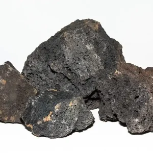 Schwarze Lava, 1 kg - Größe ca. 8 - 15 cm ca. 4 - 7 cm Top-Preis