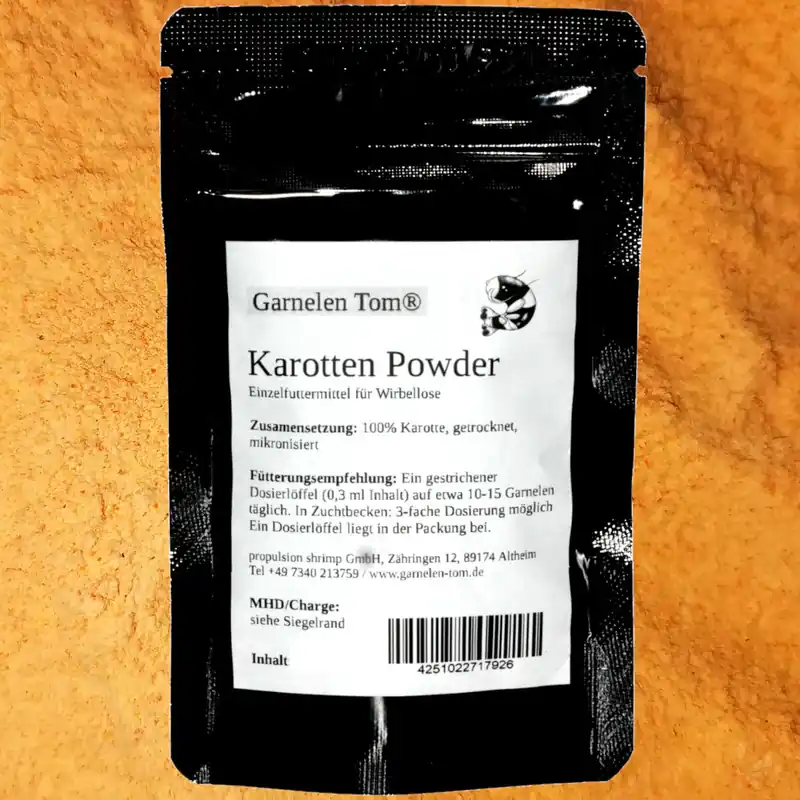 GT Karotten Puder, 35 g | Probierpackung Farbfutter 35 g Bestseller