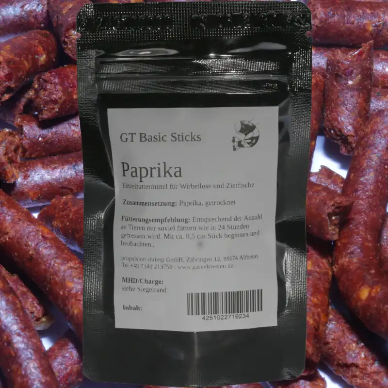 GT Futtersticks Paprika, 90 g | Farbfutter Vorratspackung 30 g Neuheit