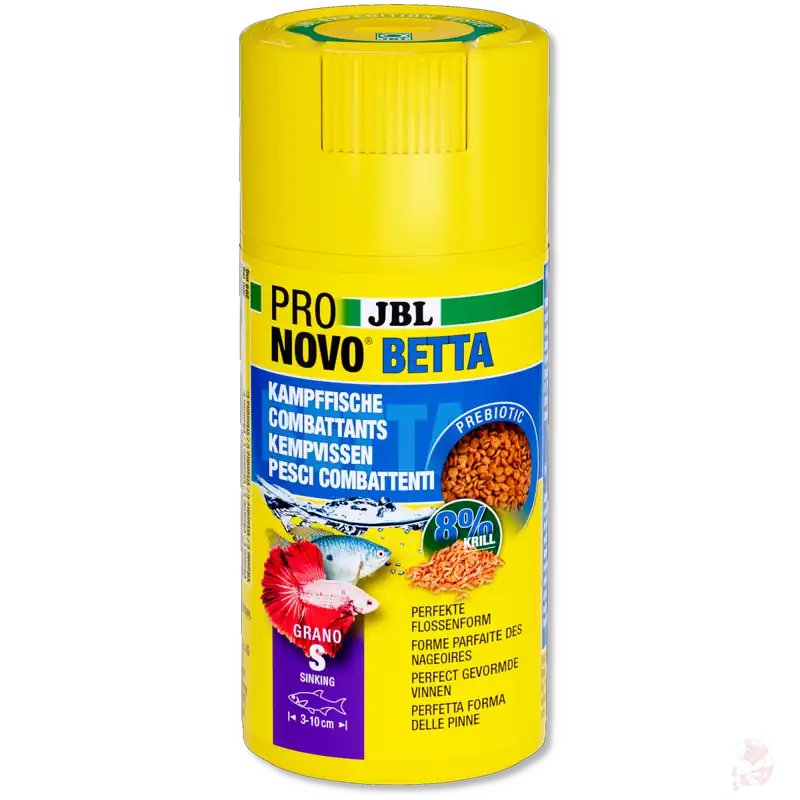 JBL Pronovo Betta Grano S | Prebiotisches Granulat für Kampffische 20 ml Frischebeutel Begrenztes Angebot