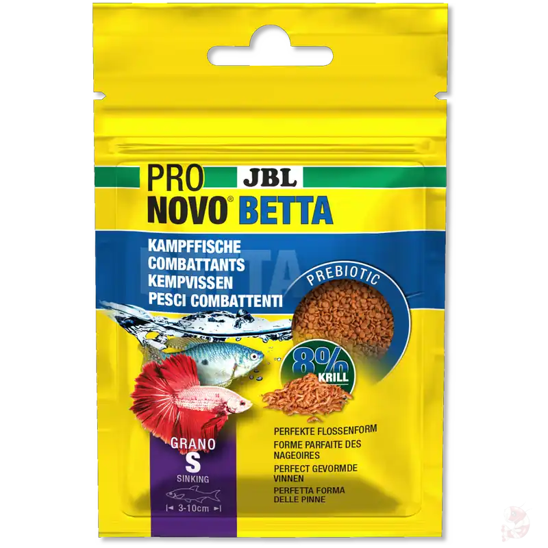 Super-Preis JBL Pronovo Betta Grano S, 20 ml | Granulatfutter für Kampffische 20 ml Frischebeutel