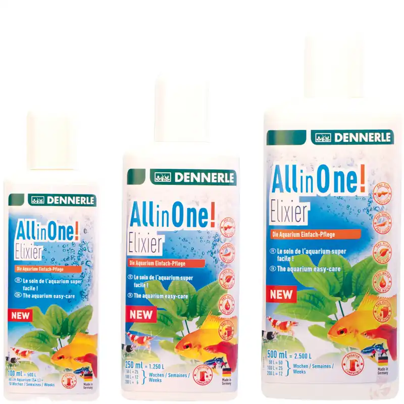 Dennerle All in One! Elixier | Komplette Aquariumpflege 250 ml Preis Gesenkt