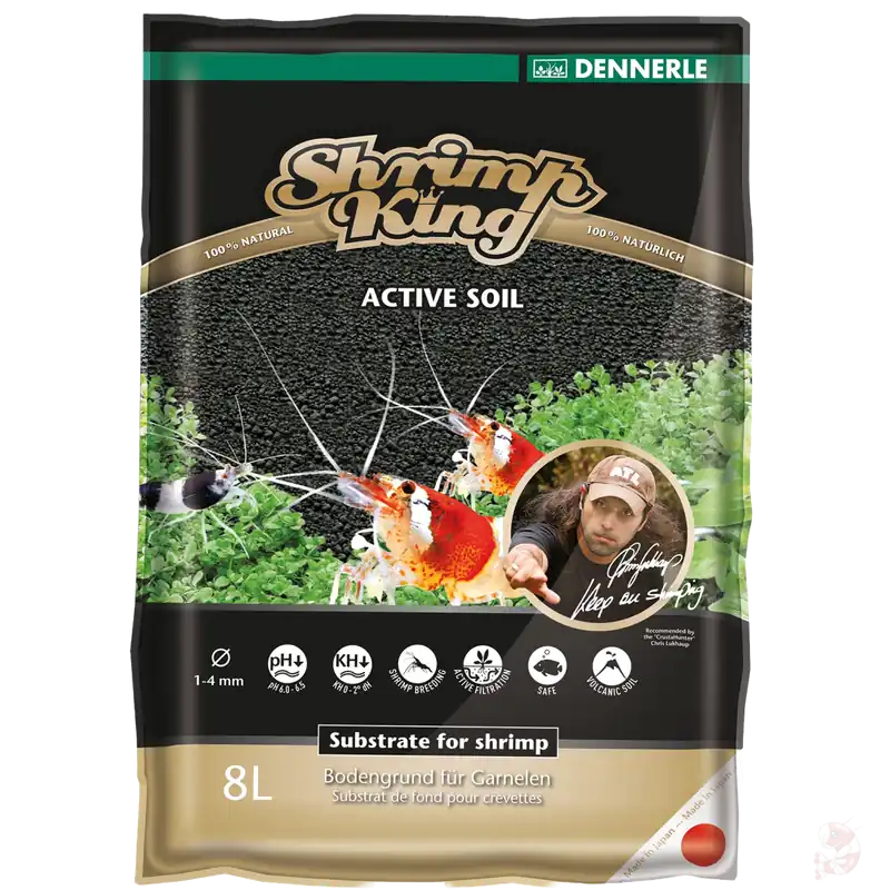 Top-Preis Dennerle Shrimp King Active Soil | 8 Liter 4 Liter