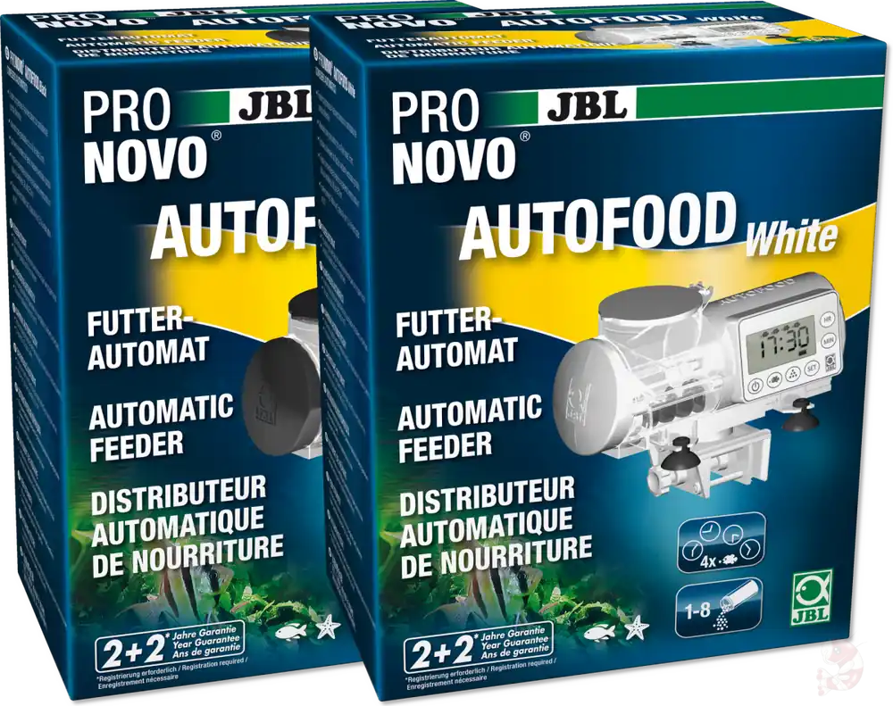 Heißes Angebot JBL Pronovo Autofood Futterautomat (Weiß/Schwarz) | 4x Fütterung & Futtertrocknung Weiß