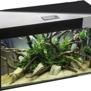 Aquael Aquarienset Glossy 100 Day & Night schwarz | 215 l Aquarium mit LED Glossy 80 schwarz - 125 L - 80 x 35 x 54 cm Neu Im Sortiment