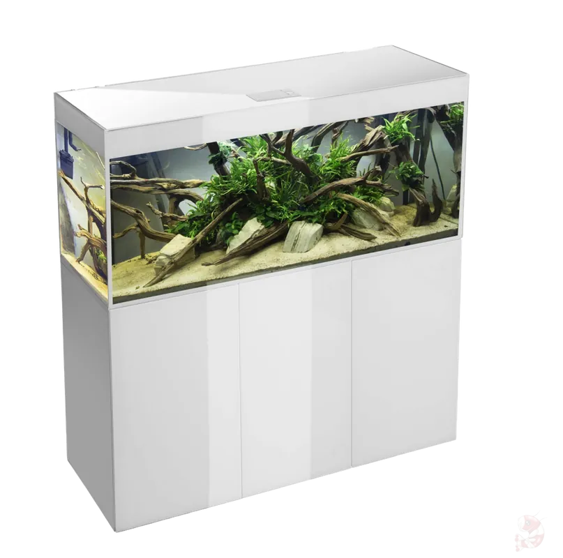Neuheit Aquael Aquariumset Glossy 150 Kombination Day & Night weiß | 405 l Aquarienkombination Glossy 80 weiß Kombination - 125 L