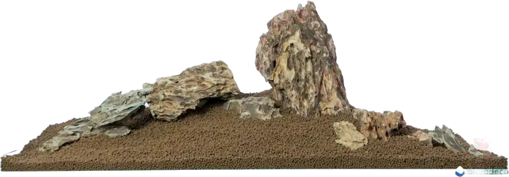 Drachenstein - Ohko Rock Set für 120 Liter Aquarium | Großes Aquascaping-Hardscape 1 - 3 cm. 250 g Saisonangebot