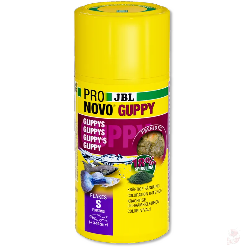 JBL Pronovo Guppy Flakes S, 100 ml | Prebiotisches Flockenfutter 100 ml Schnäppchen