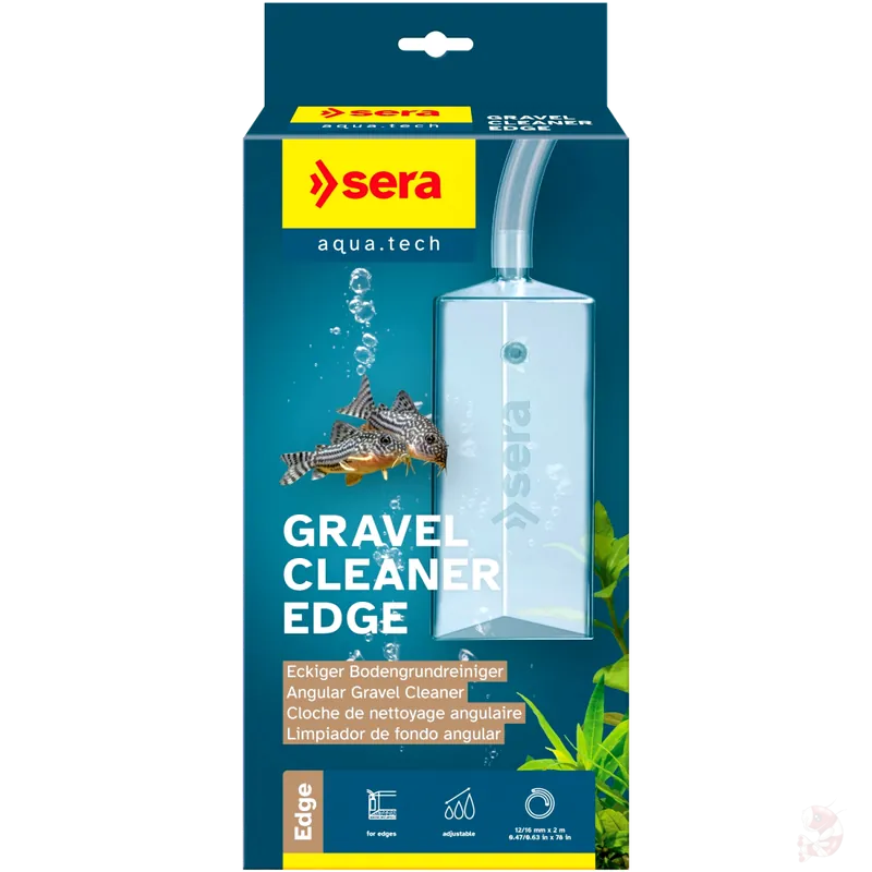 Top-Seller Sera Bodengrundreiniger / Mulmsauger, eckig Nano Aquarium Cleaner