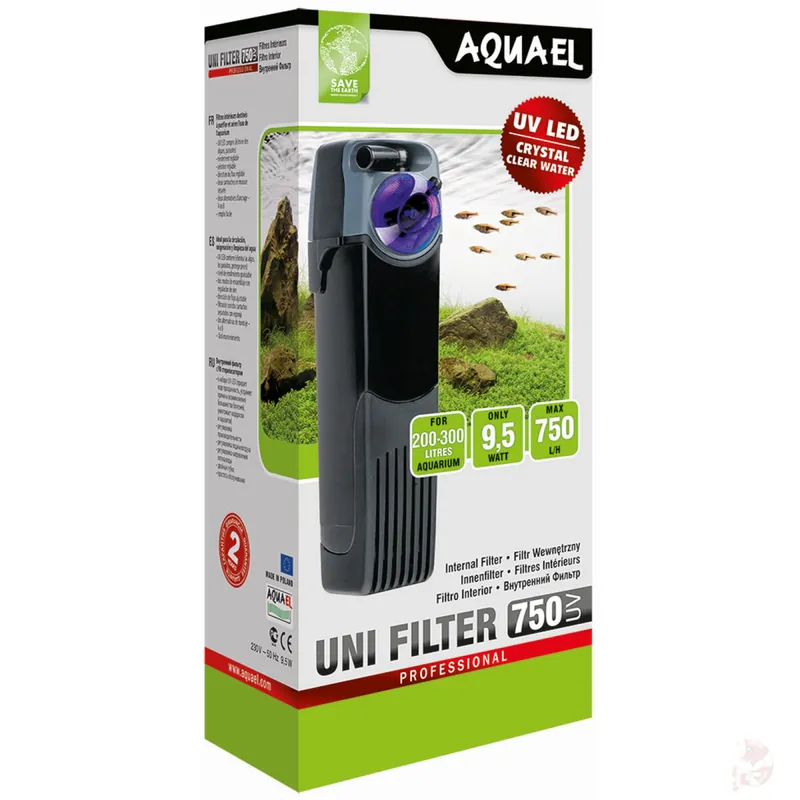 Garantierte Lieferung Aquael UNIFilter 750 UV | Innenfilter mit UVC für 200-300L Aquarien 500