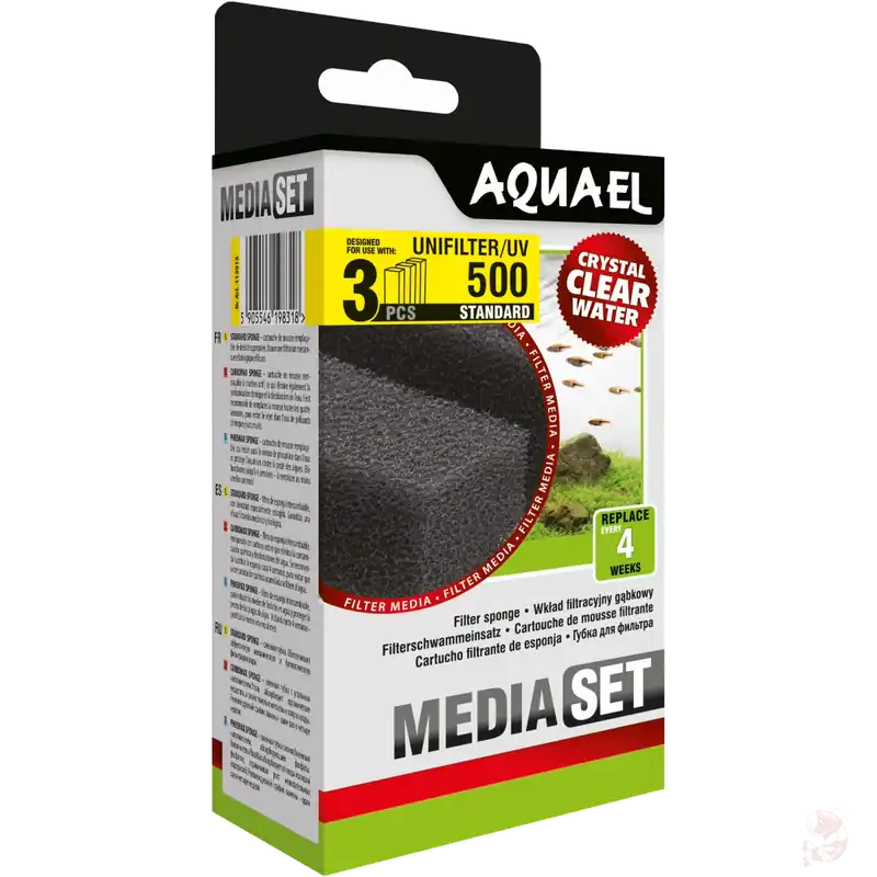 Aquael Filterschwamm STANDARD | Für Unifilter UV 500 (3 Stk.) Mega-Angebot