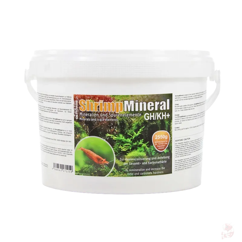 SaltyShrimp - Shrimp Mineral GH/KH+ 2550 g | Salz für Neocaridina (XXL) 100g Markenprodukt