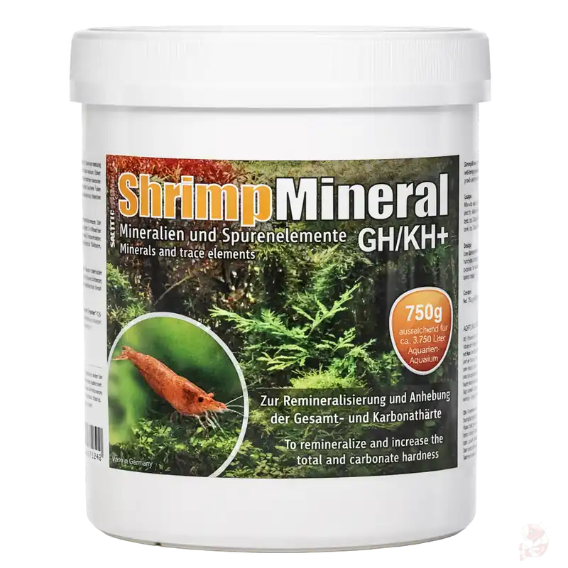 Heißes Angebot SaltyShrimp - Shrimp Mineral GH/KH+ 750 g | Salz für Neocaridina (Vorrat) 100g