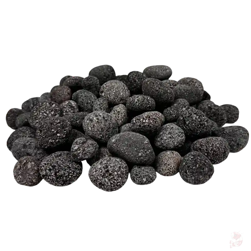 Top-Preis Crater Pebbles grau 20–30 mm | 2 kg Netz Hardscape-Steine für Aquascaping Crater Pebbles. grau. 2 kg Netz 20-30 mm