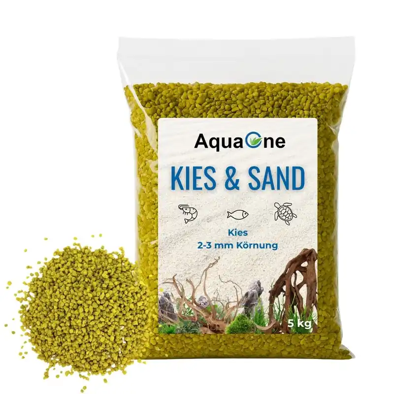Letzte Chance 5 kg Gelber Quarzkies (2-3 mm) – Premium Bodengrund für Aquarien