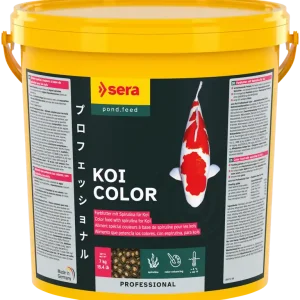 Neue Ware Sera Koi Professional Color 21 Liter Eimer Koi Spezialfutter Teichfutter Futter