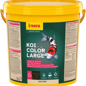 Sera Koi Color Large 21 Liter Eimer Teichfutter Fischfutter Sticks Goldfische Garantierte Lieferung