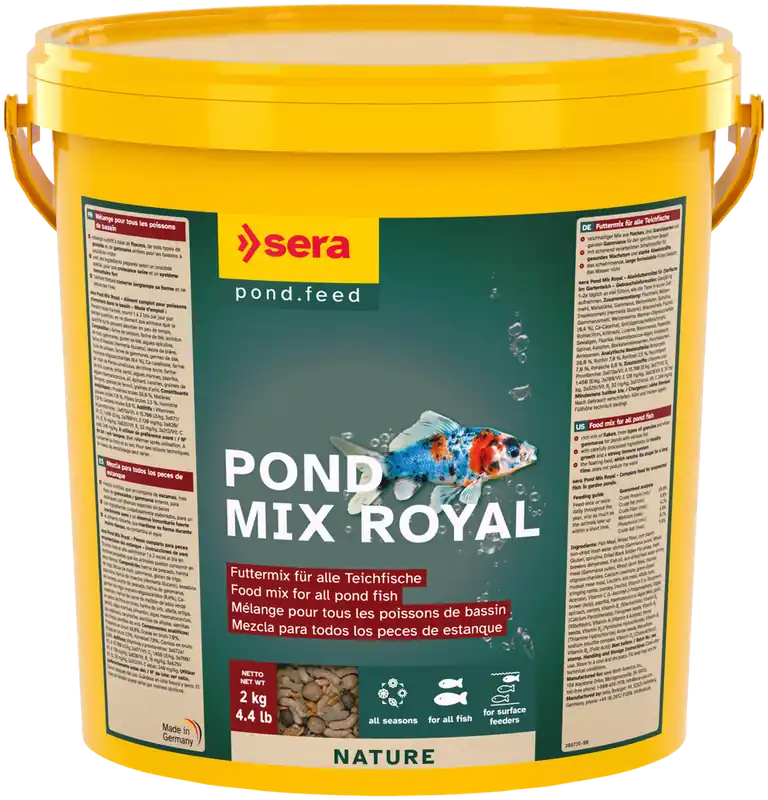 Garantierte Lieferung Sera Pond Mix Royal 10 Liter Eimer Futter Perlets Teichfutter Fischfutter Teich