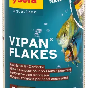 Abverkauf Sera Vipan Flakes 1000ml Flockenfutter Fischfutter Zierfische Aquarium Hauptfutter