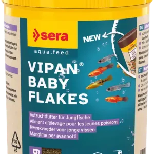 Sera Vipan Baby Flakes 100ml Aufzucht Flockenfutter Fischfutter Zierfische Aquarium Preiswert