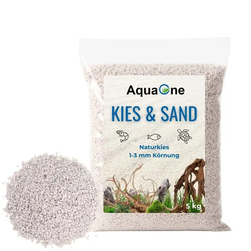 Versand Am Gleichen Tag 5 kg Weißer Quarzkies Mittel (1-3 mm) – Premium Bodengrund für Aquarien