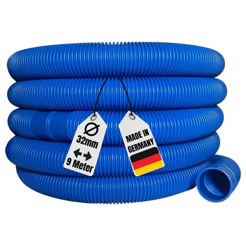 Solange Der Vorrat Reicht 9 Meter 32mm 1 1/4" Poolschlauch Muffenabstand 1,5m