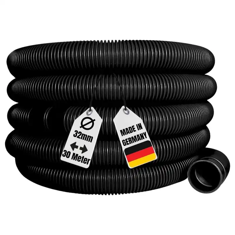 30 Meter 32mm 1 1/4" Solarschlauch Poolschlauch Muffenabstand 1,5m Garantierte Lieferung