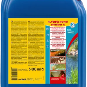 Garantierte Lieferung Sera pond omnipur A 5 Liter Arzneimittel Breitband Gartenteich Pflegen