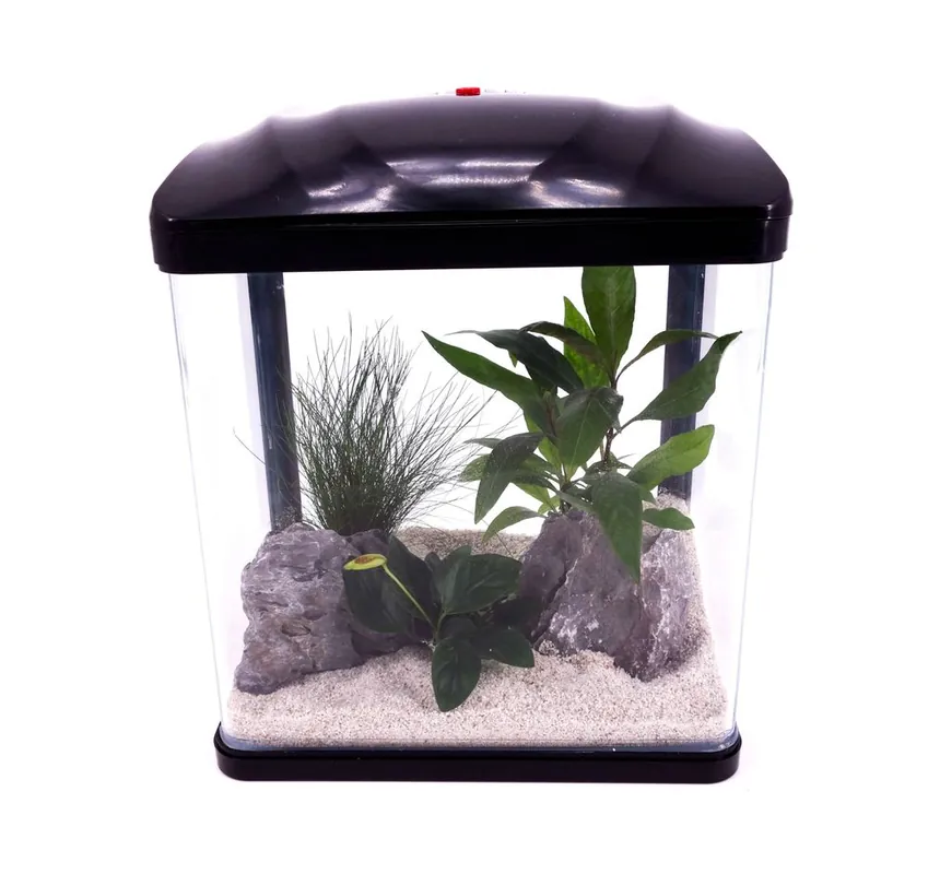 Direkt Vom Hersteller HR-230 schwarz Nano Aquarium Komplettaquarium Mini Aquarium+Filteranlage