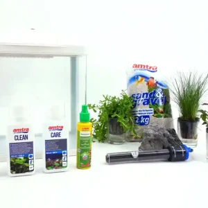 HR-230 weiß inklusive Dekoration Nano Aquarium Komplettaquarium Filteranlage Nur Heute
