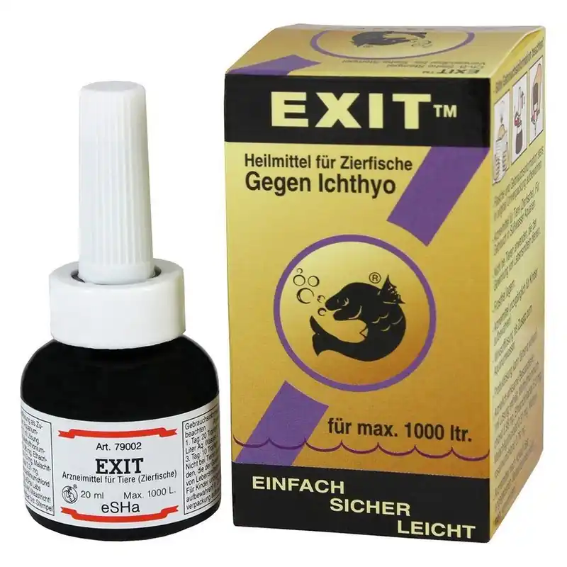 Zertifiziert eSHa EXIT gegen Ichthyo 20ml für 1000 Liter