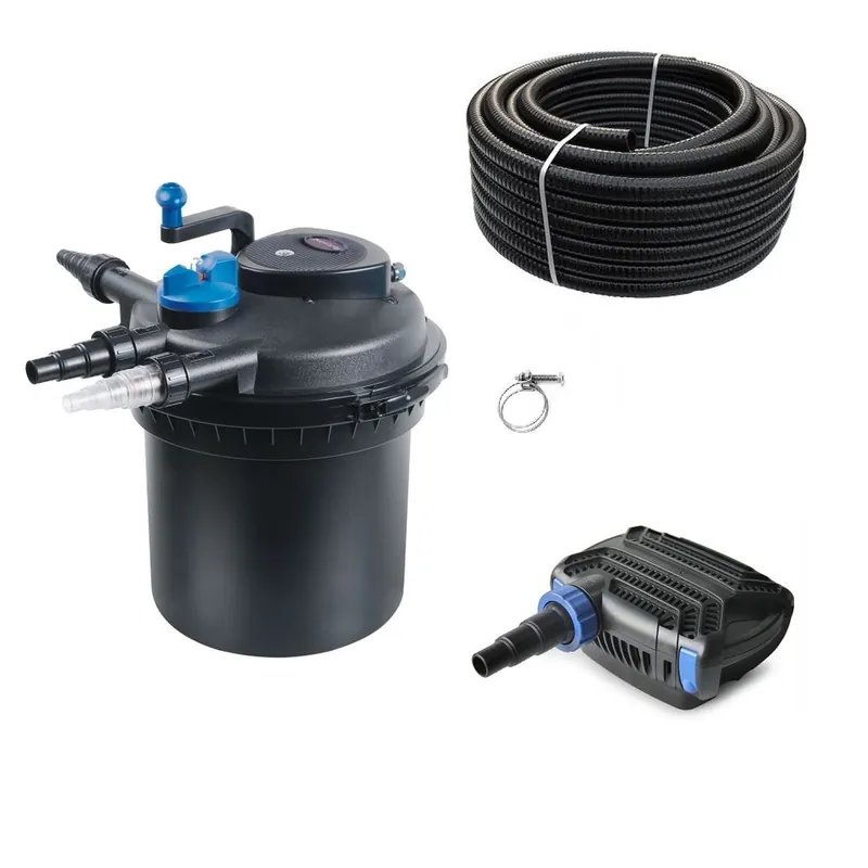 Rabatt Druckteichfilter Set CPF 5000 mit 10W Eco Pumpe 10m Schlauch Nr.19